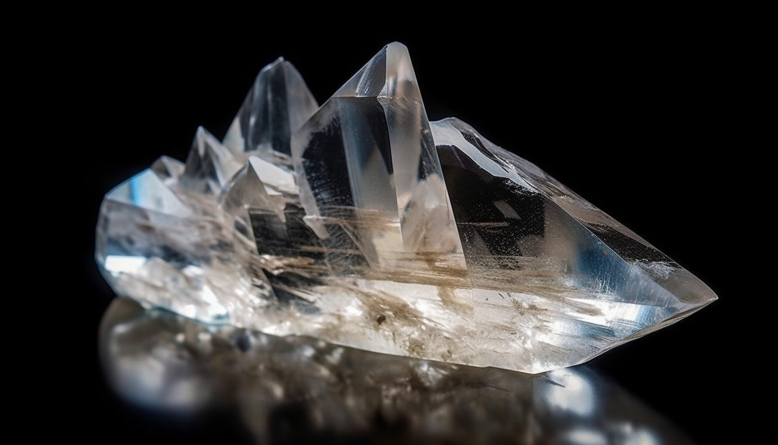Luxury gemstones shine bright in glass case generated by AI